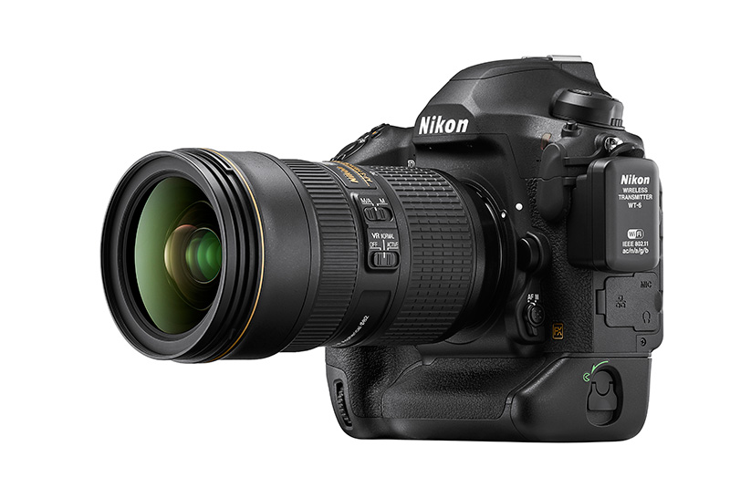 fényképezőgép, Nikon, fekete